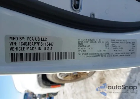 2024 Jeep Wagoneer L Series I 4X4 z USA, uszkodzony, nr VIN 1C4SJSAP7RS118447